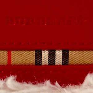 Burberry red wallet